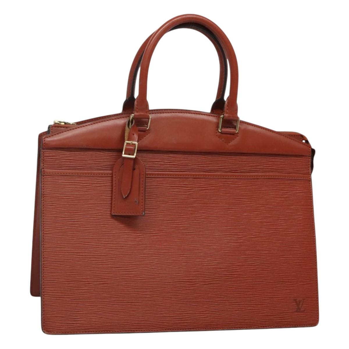 LOUIS VUITTON Epi Riviera Hand Bag Brown M48183 LV Auth 114970