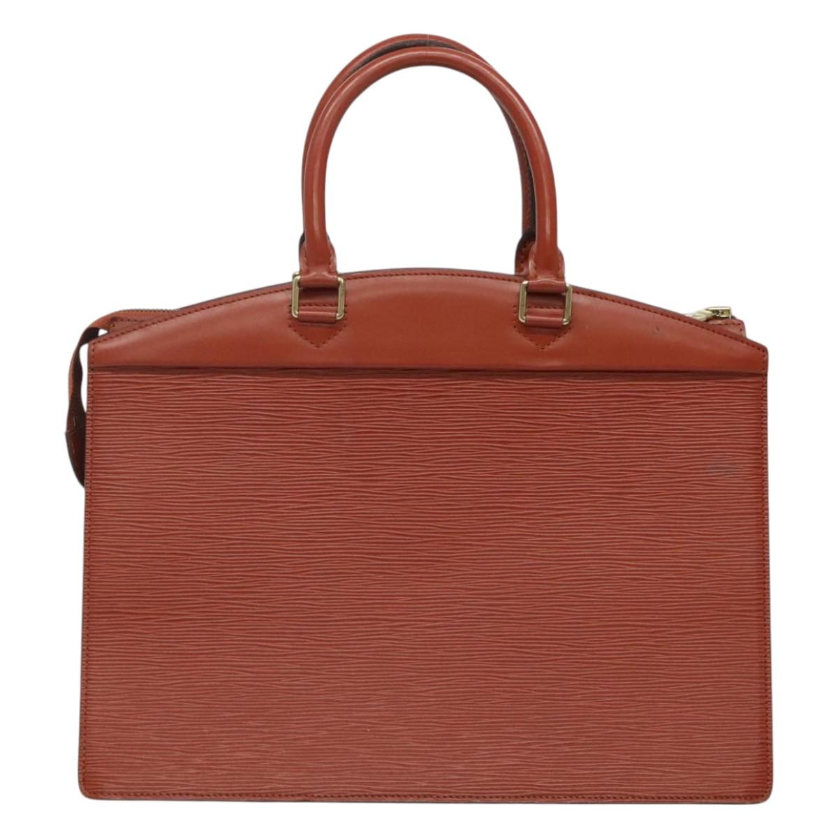 LOUIS VUITTON Epi Riviera Hand Bag Brown M48183 LV Auth 114970