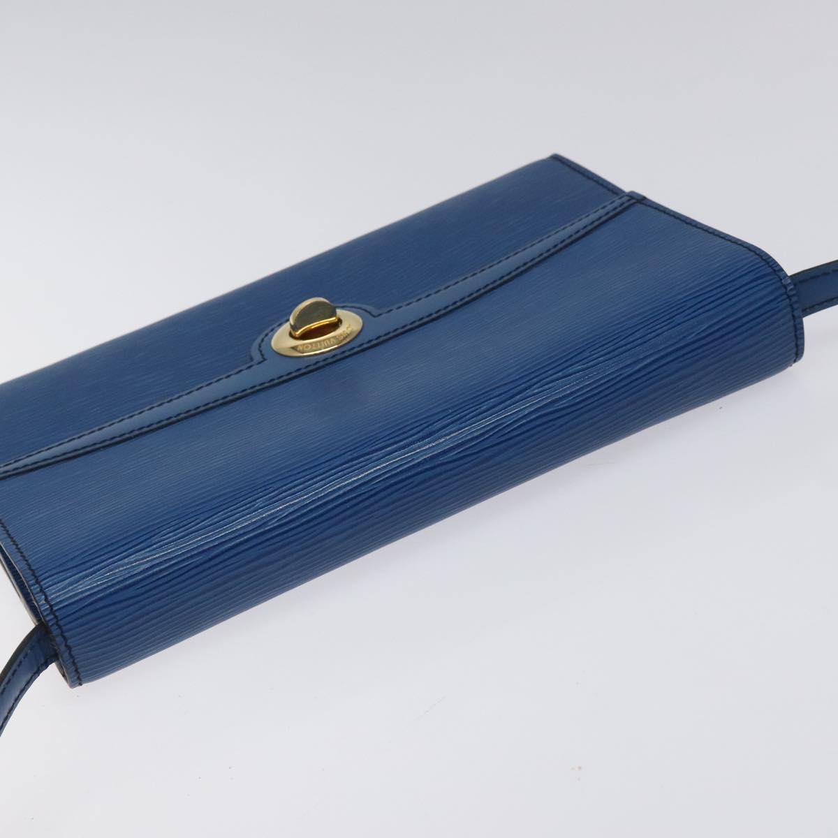 LOUIS VUITTON Epi Pochette Arche Shoulder Bag Blue M52575 LV Auth 115007