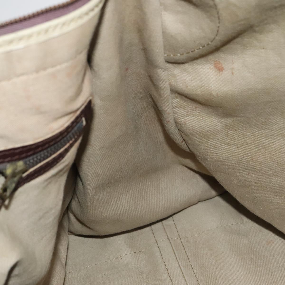 Christian Dior Trotter Canvas Boston Bag Brown Auth 115046