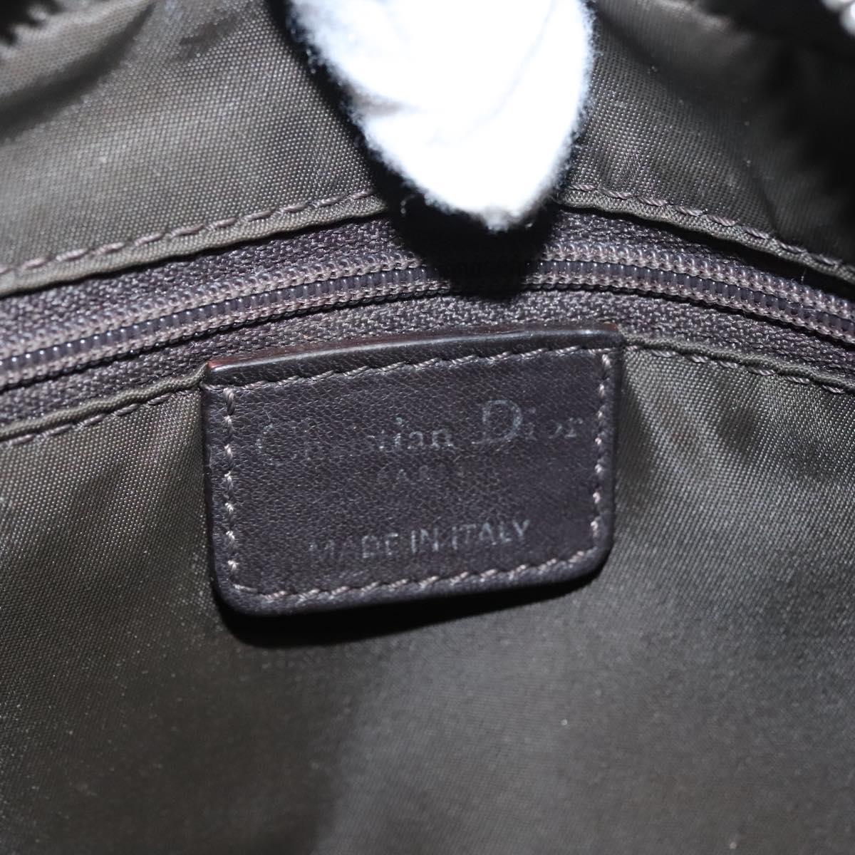 Christian Dior Romantic Trotter Canvas Shoulder Bag PVC Brown Auth 115054