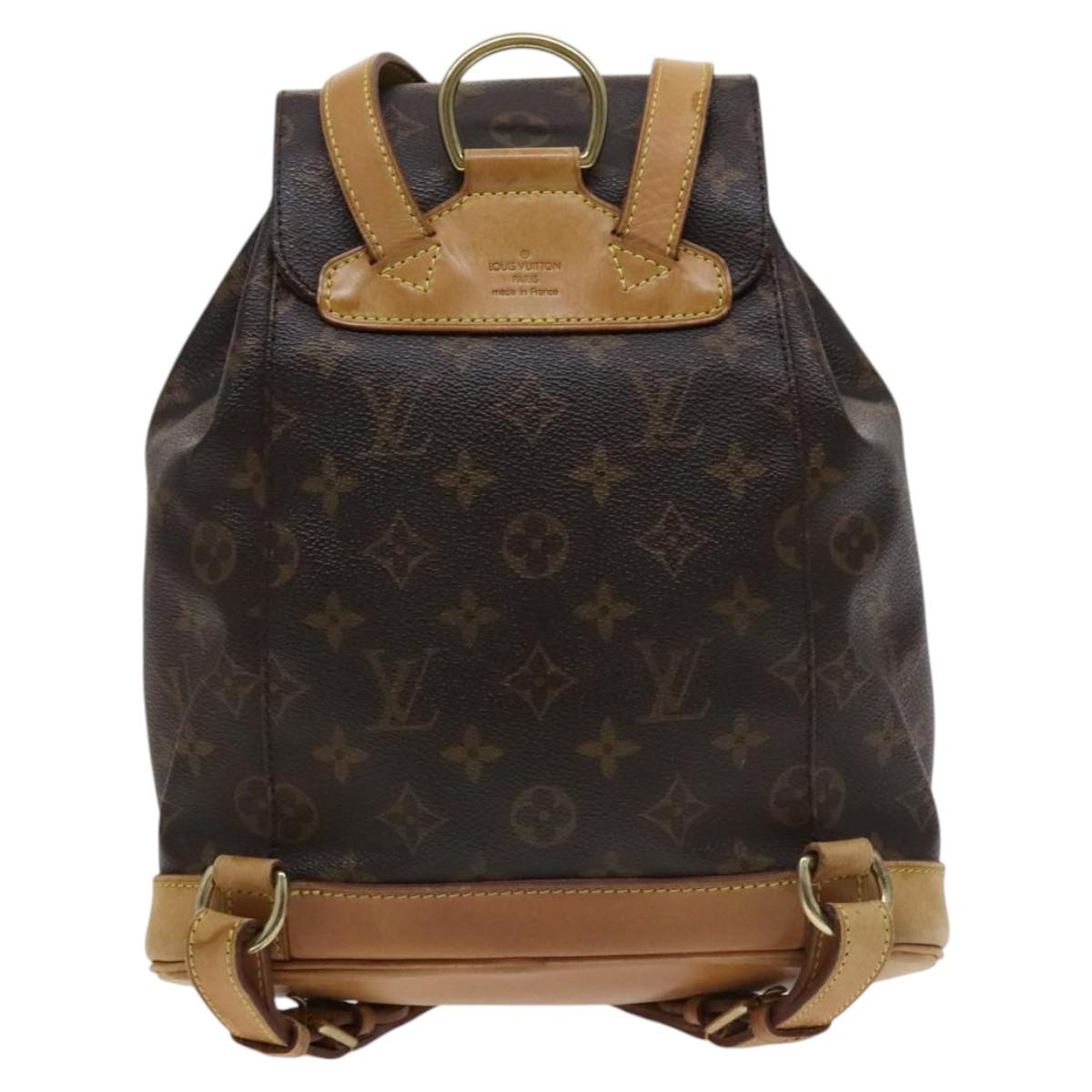 LOUIS VUITTON Monogram Montsouris MM Backpack M51136 LV Auth 115066