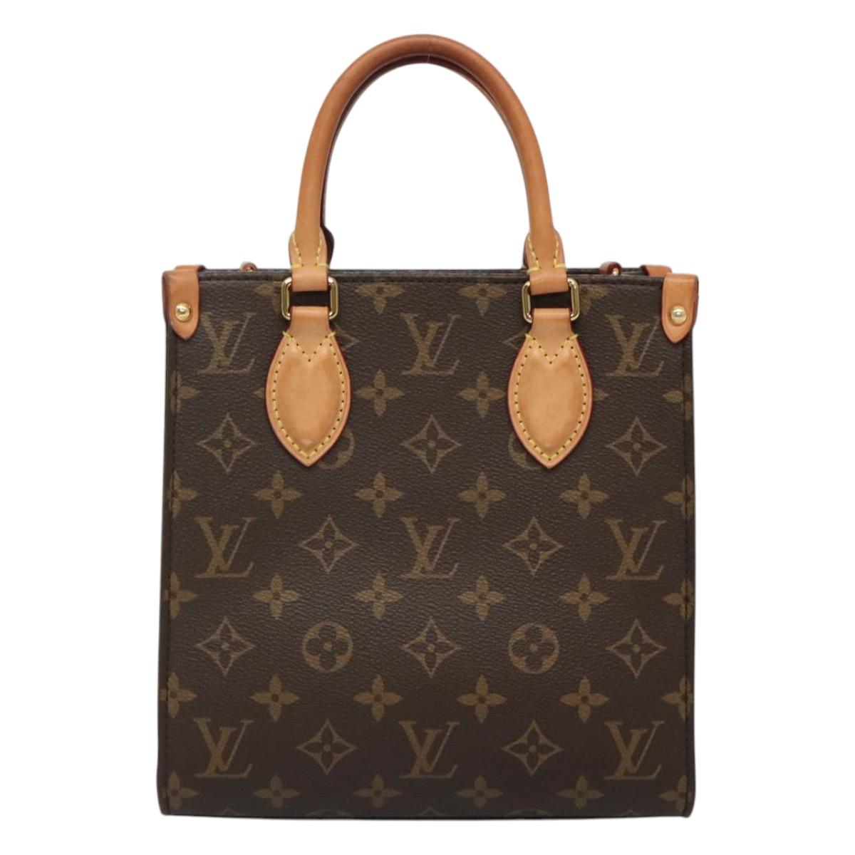 LOUIS VUITTON Monogram Sac Plat BB Hand Bag M46265 LV Auth 115068A