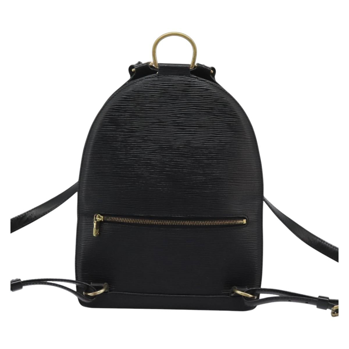 LOUIS VUITTON Epi Mabillon Backpack Black M52232 LV Auth 115093