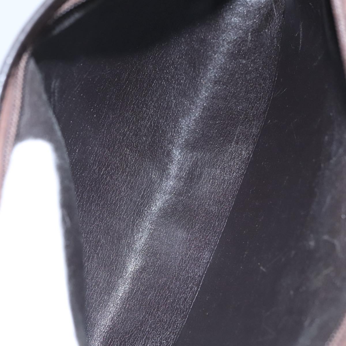 Christian Dior Trotter Canvas Shoulder Bag Brown Auth 115096