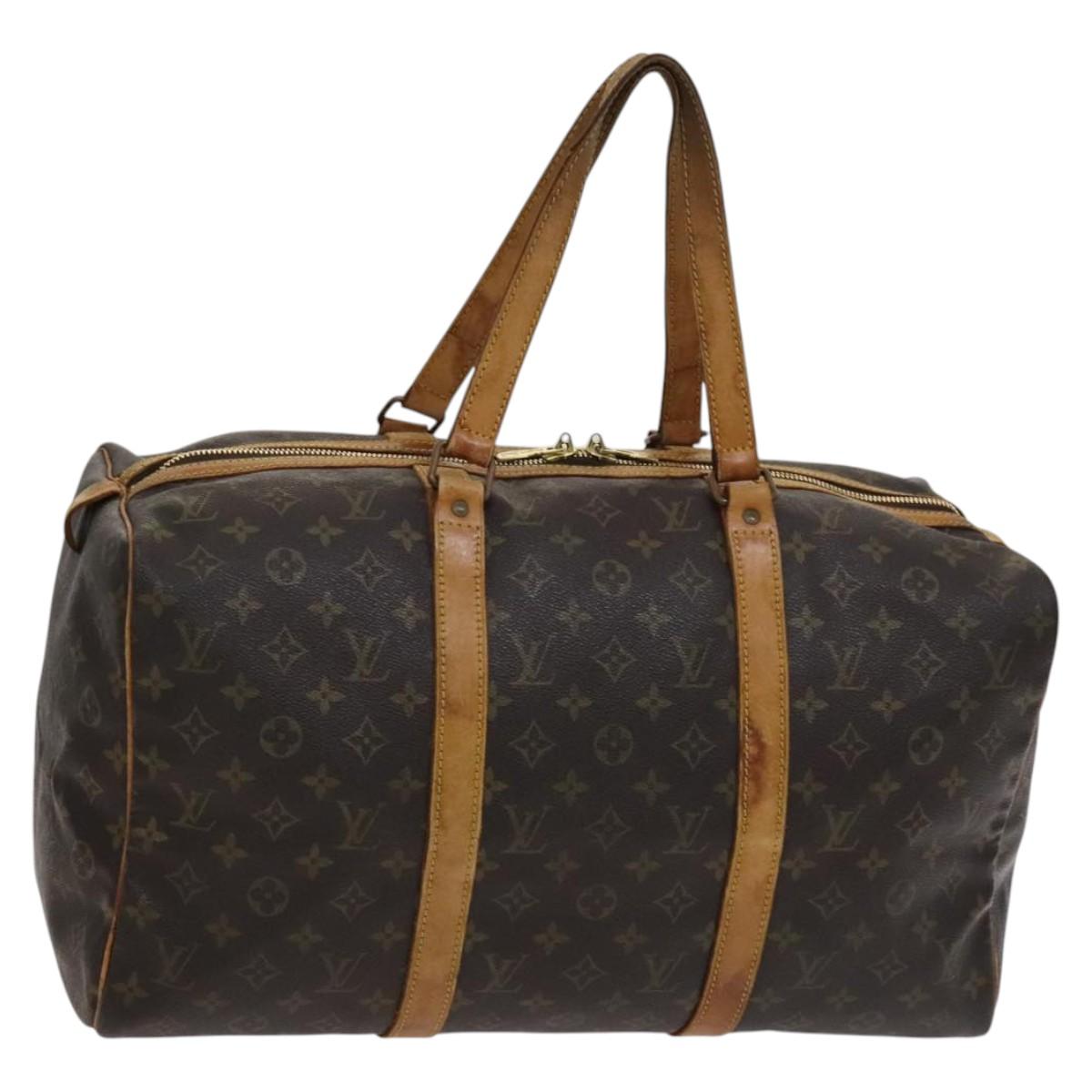 LOUIS VUITTON Monogram Sac Souple 45 Boston Bag M41624 LV Auth 115138