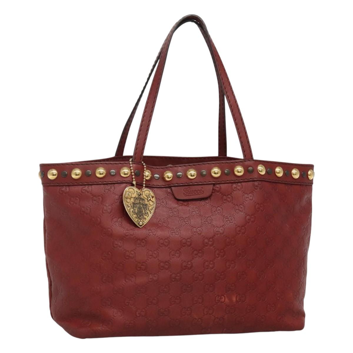 GUCCI GG Canvas Guccissima Tote Bag Brown Gold 207291 Auth 115140