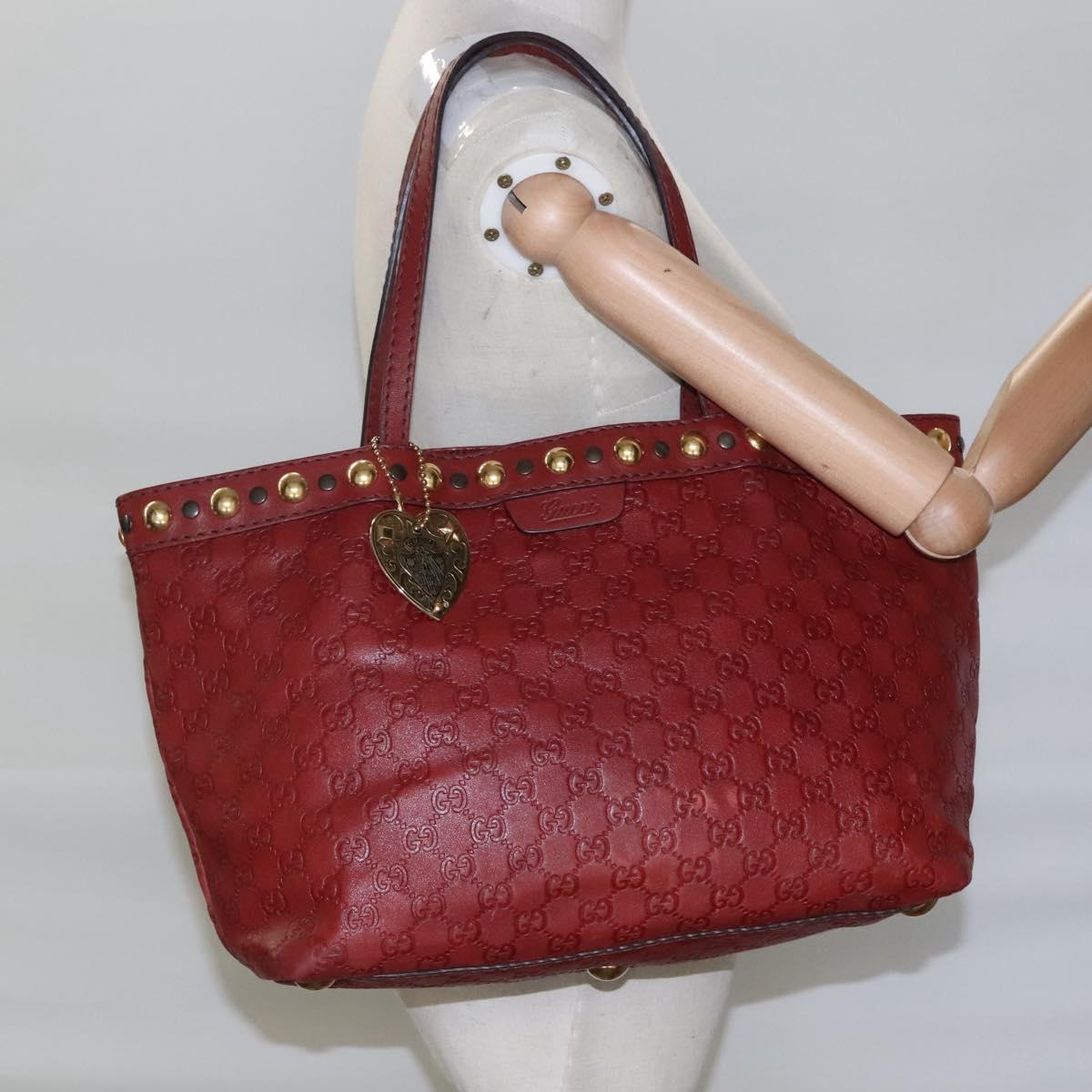 GUCCI GG Canvas Guccissima Tote Bag Brown Gold 207291 Auth 115140