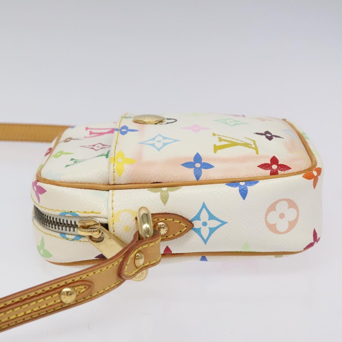 LOUIS VUITTON Monogram Multicolor lift Shoulder Bag White M40055 LV Auth 115206V