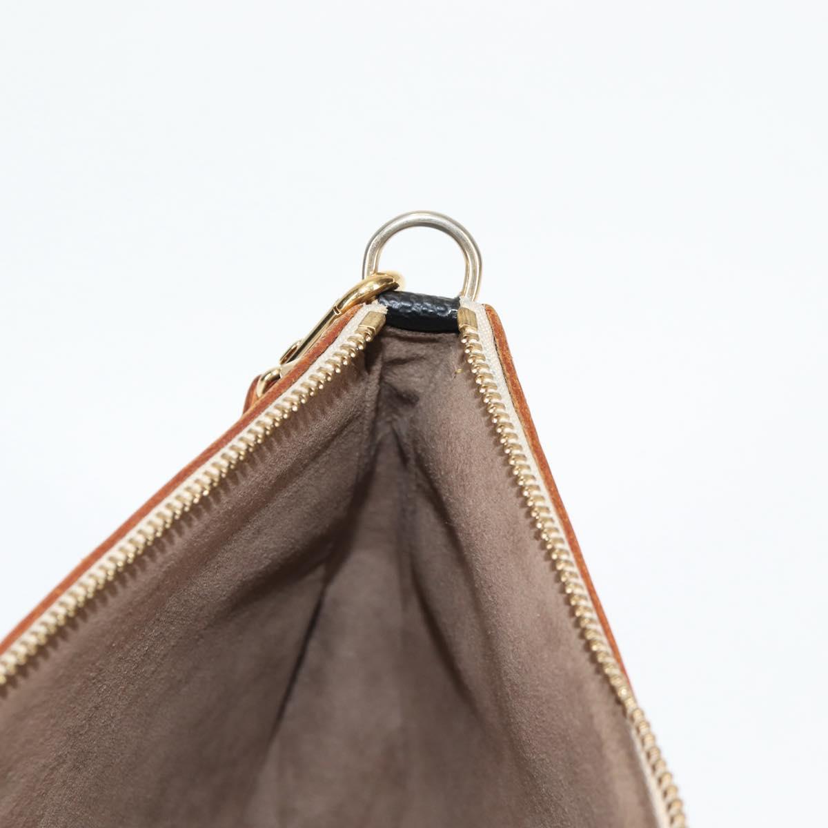 LOUIS VUITTON Monogram Multicolor Pochette Accessoires Black M92648 Auth 115215V