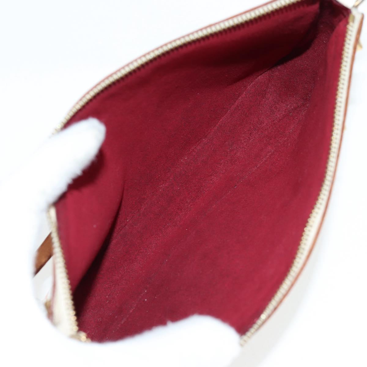 LOUIS VUITTON Multicolor Pochette Accessoires Pouch White M92649 Auth 115216V