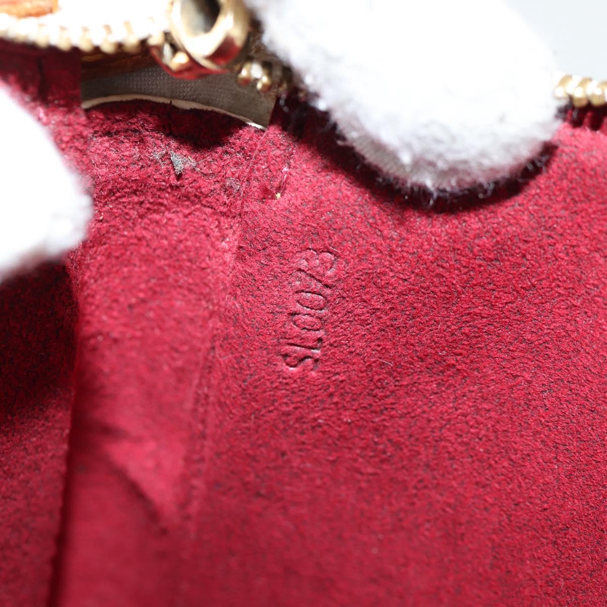 LOUIS VUITTON Multicolor Pochette Accessoires Pouch White M92649 Auth 115216V