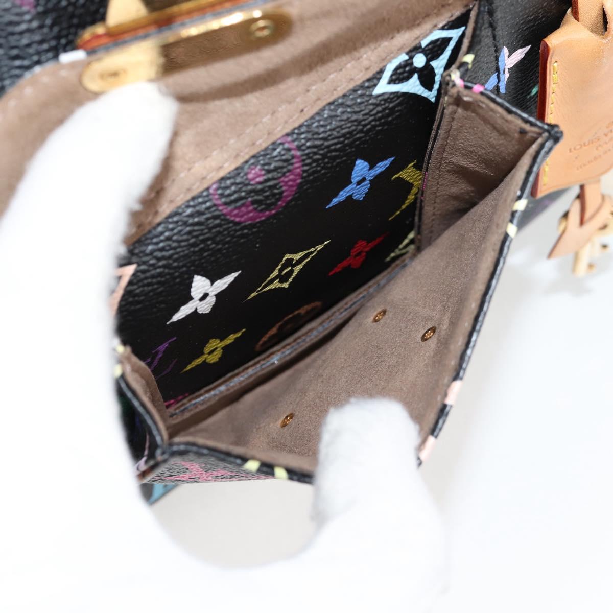 LOUIS VUITTON Monogram Multicolor Speedy 30 Hand Bag Black M92642 Auth 115220V