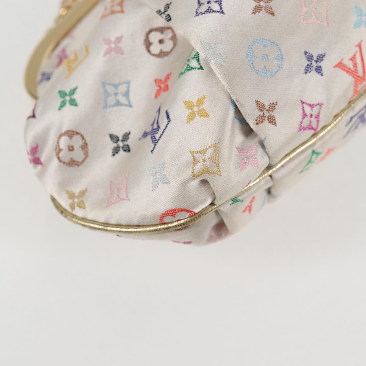 LOUIS VUITTON Monogram Satin Omoniere Hand Bag Multicolor M92060 Auth 115225SM