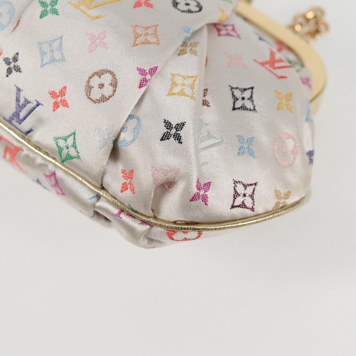 LOUIS VUITTON Monogram Satin Omoniere Hand Bag Multicolor M92060 Auth 115225SM