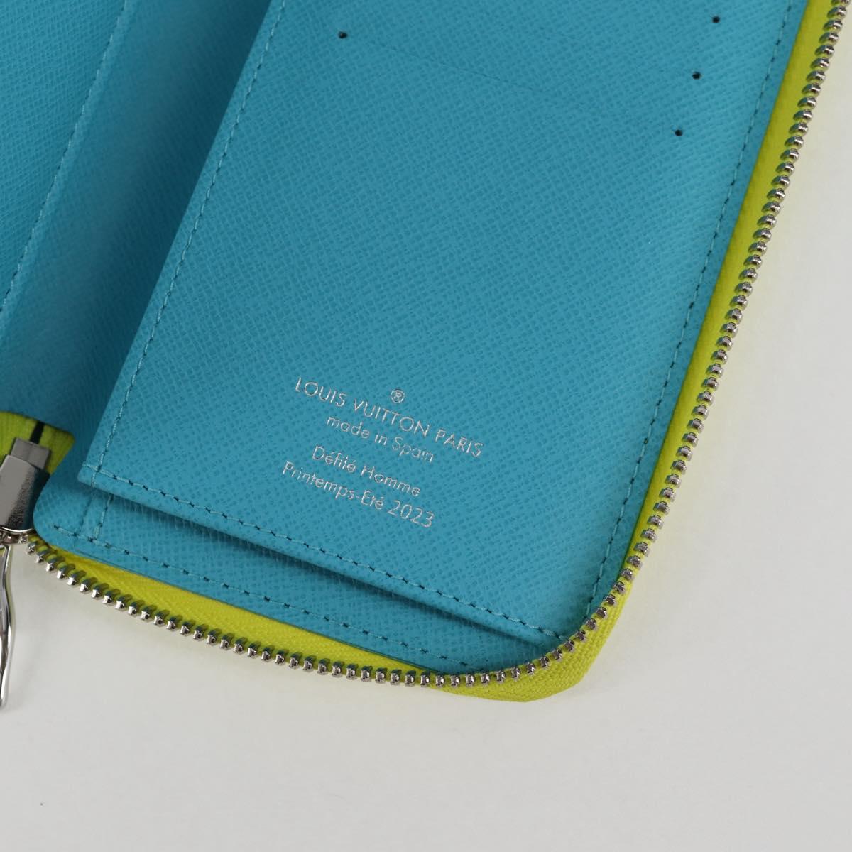 LOUIS VUITTON Playground Zippy Wallet Vertical Wallet Yellow M82005 Auth 115226M