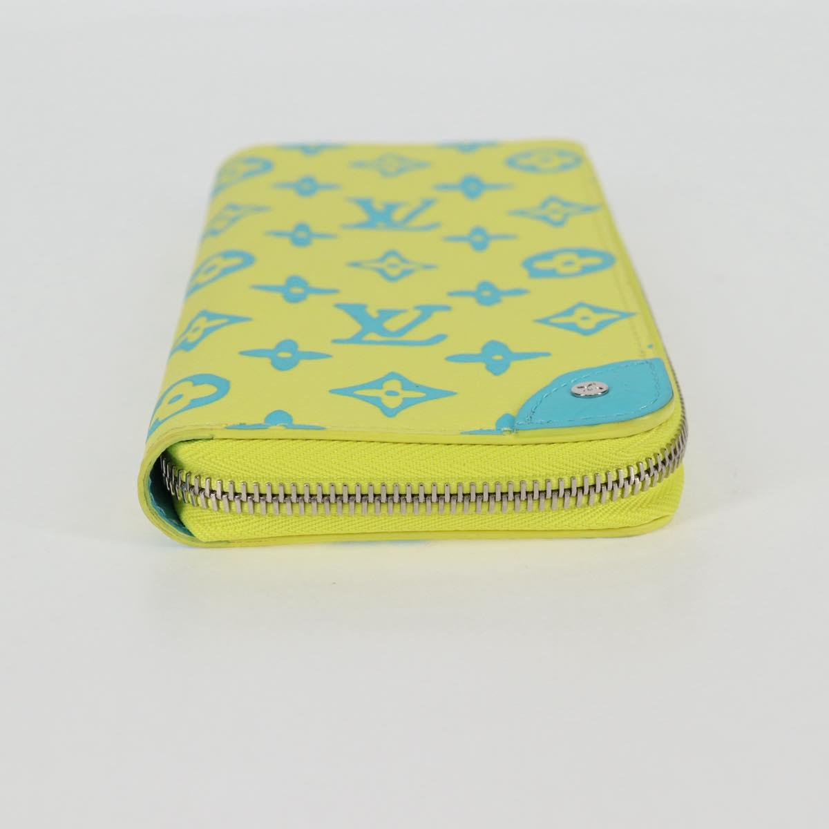 LOUIS VUITTON Playground Zippy Wallet Vertical Wallet Yellow M82005 Auth 115226M