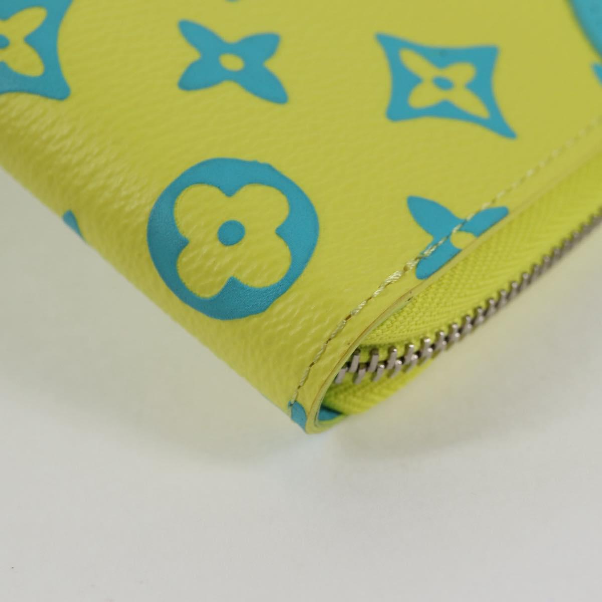 LOUIS VUITTON Playground Zippy Wallet Vertical Wallet Yellow M82005 Auth 115226M