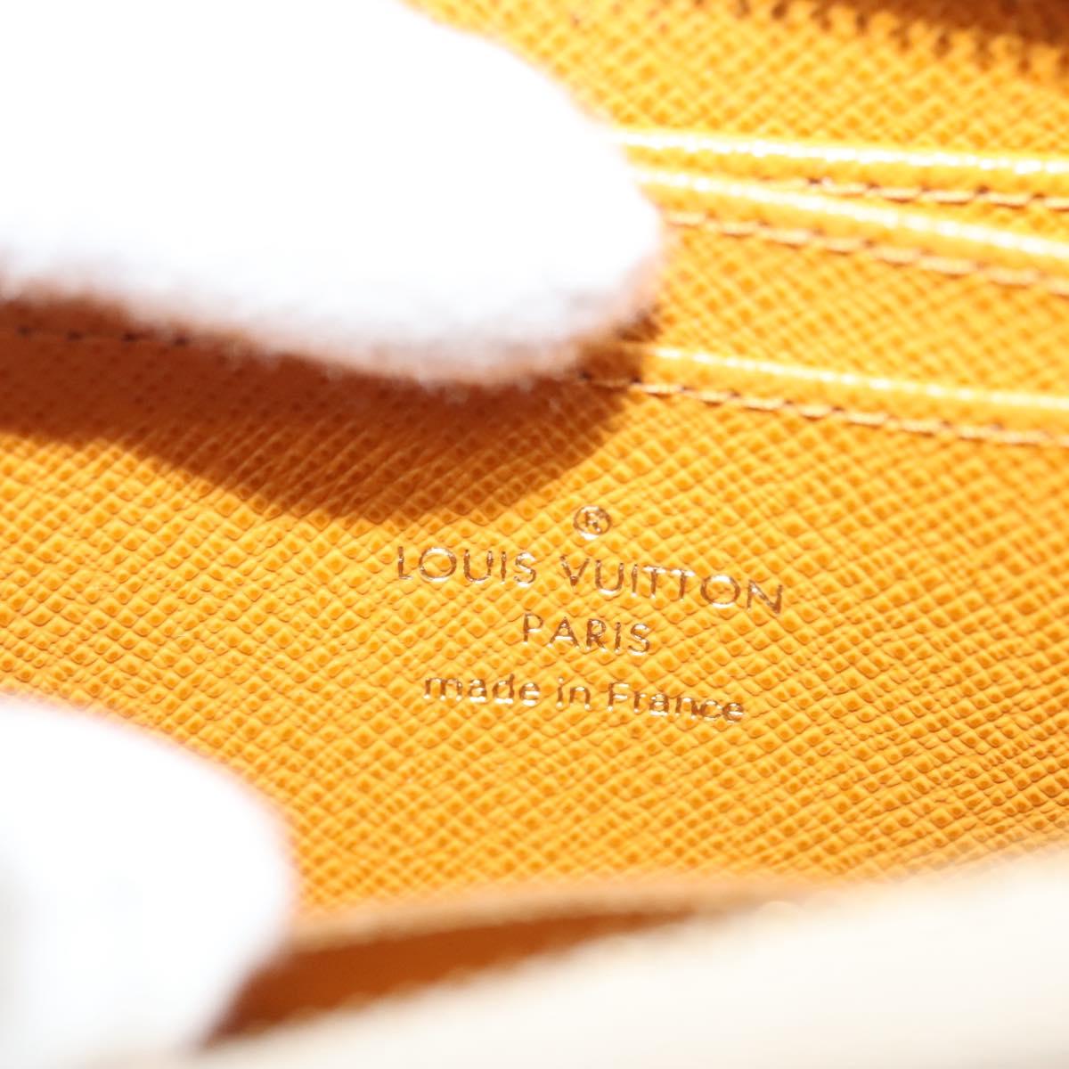 LOUIS VUITTON Monogram Monopanam Zippy Coin Purse Beige M82691 LV Auth 115227M