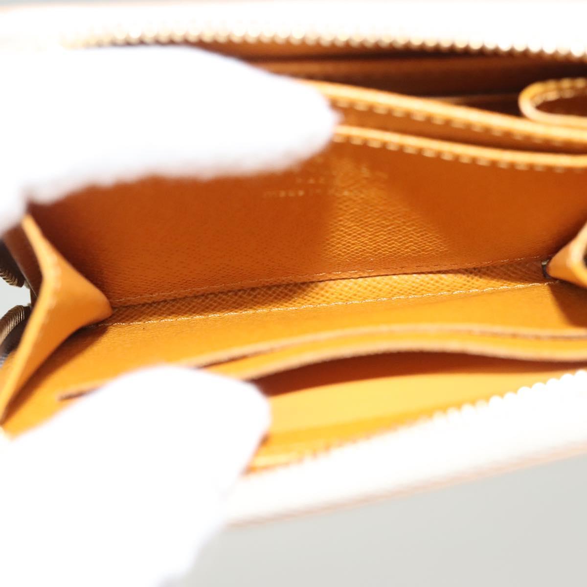 LOUIS VUITTON Monogram Monopanam Zippy Coin Purse Beige M82691 LV Auth 115227M