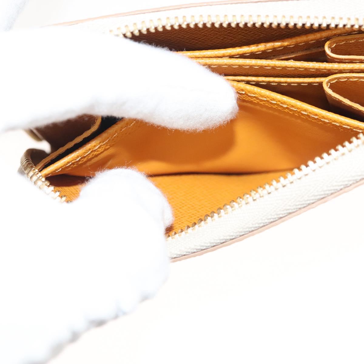 LOUIS VUITTON Monogram Monopanam Zippy Coin Purse Beige M82691 LV Auth 115227M