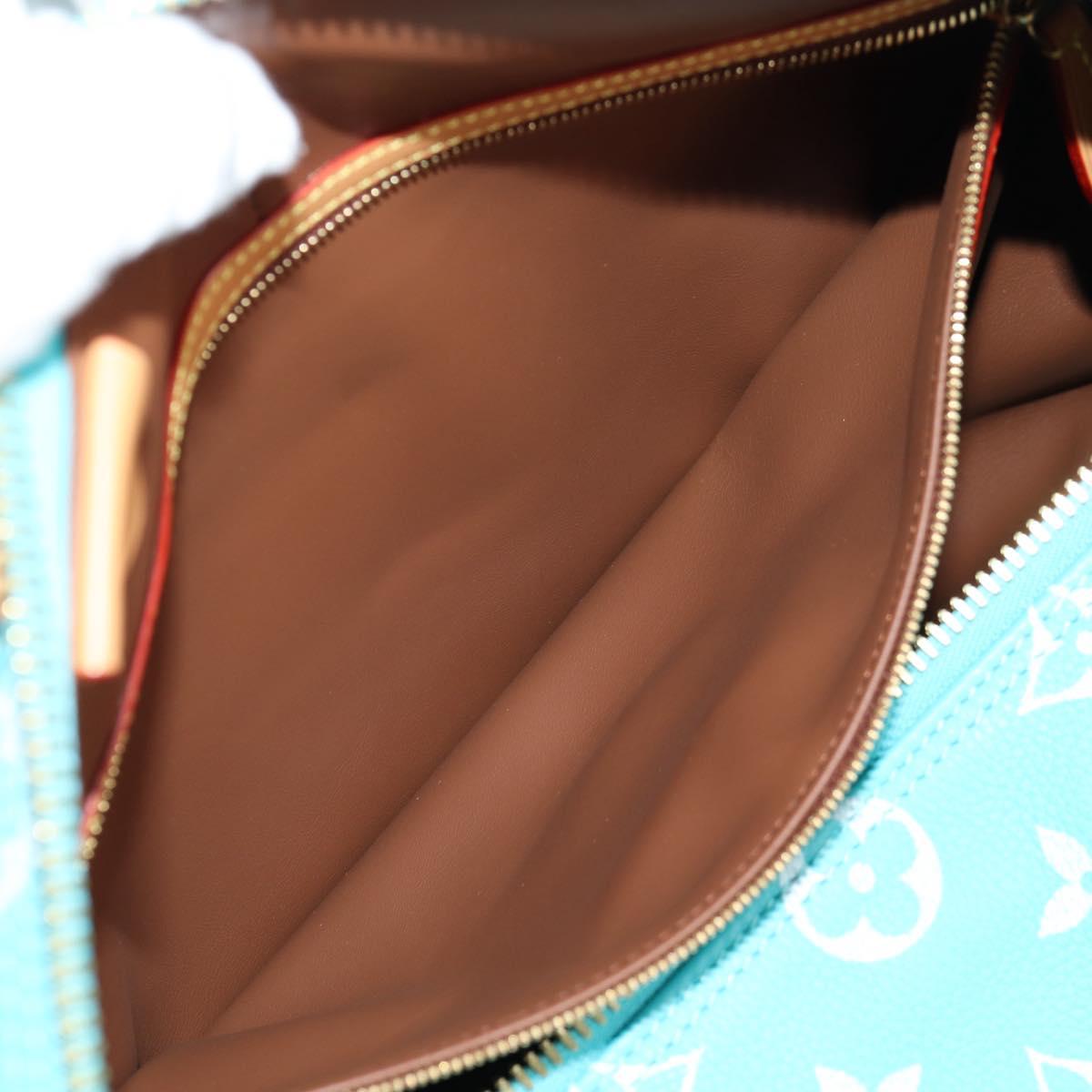 LOUIS VUITTON Speedy P9 Bandouliere 40 Bag Turquoise Blue M11563 Auth 115230SM