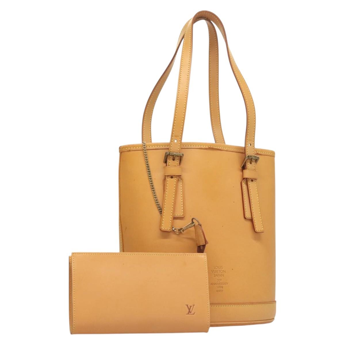 LOUIS VUITTON Nomad Male Ventiem Bag 20th Anniversary Beige M99070 Auth 115249