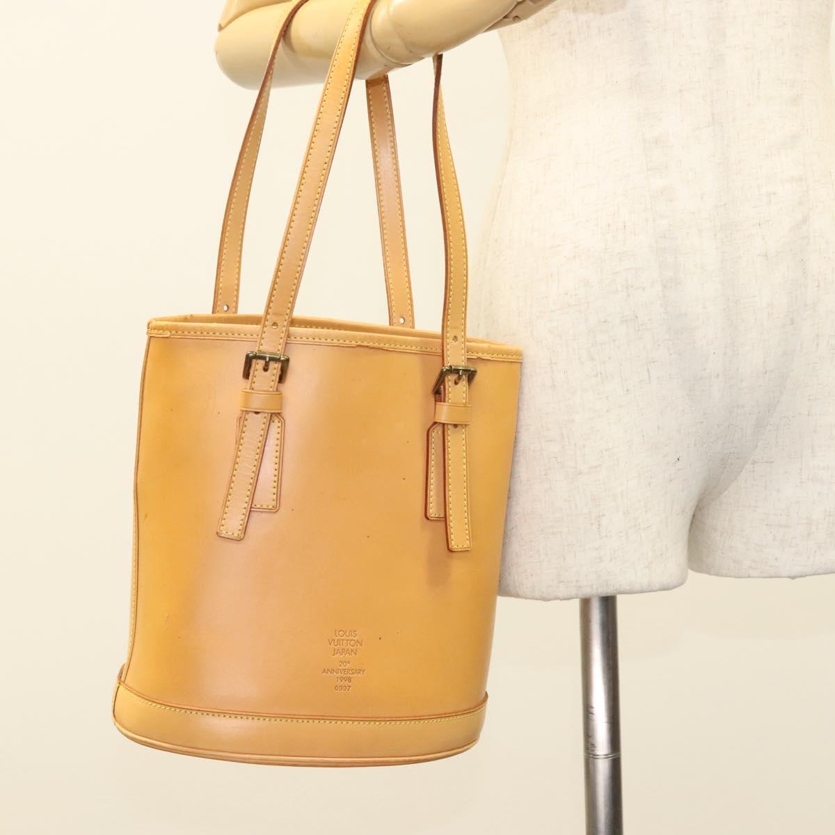 LOUIS VUITTON Nomad Male Ventiem Bag 20th Anniversary Beige M99070 Auth 115249