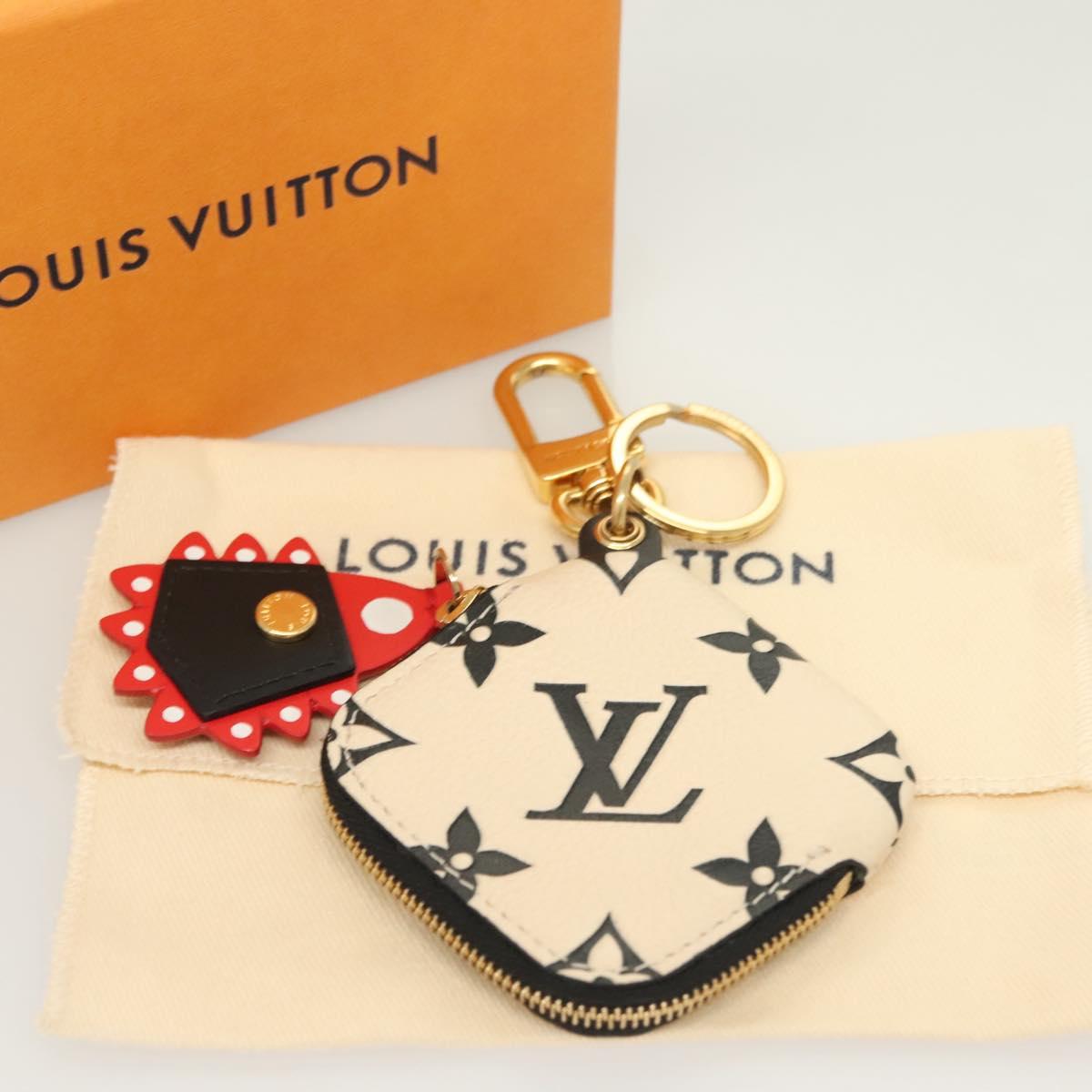 LOUIS VUITTON Monogram Porte Cles Key Holder Beige M69721 LV Auth 115251