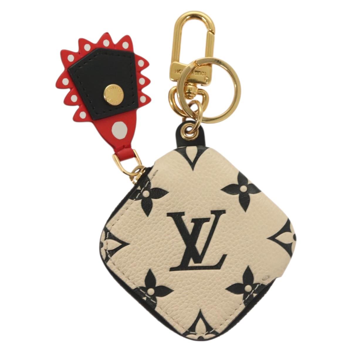 LOUIS VUITTON Monogram Porte Cles Key Holder Beige M69721 LV Auth 115251