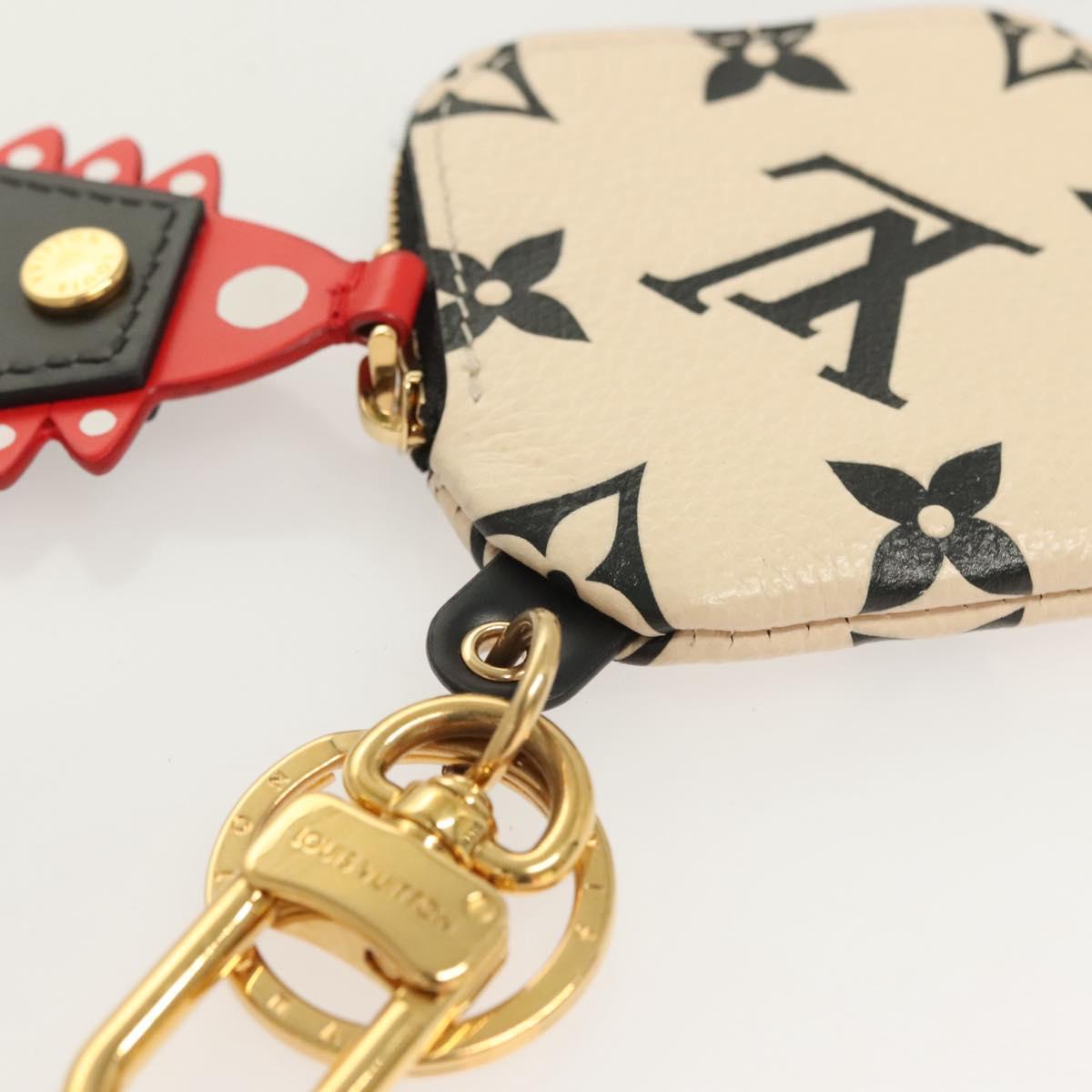 LOUIS VUITTON Monogram Porte Cles Key Holder Beige M69721 LV Auth 115251