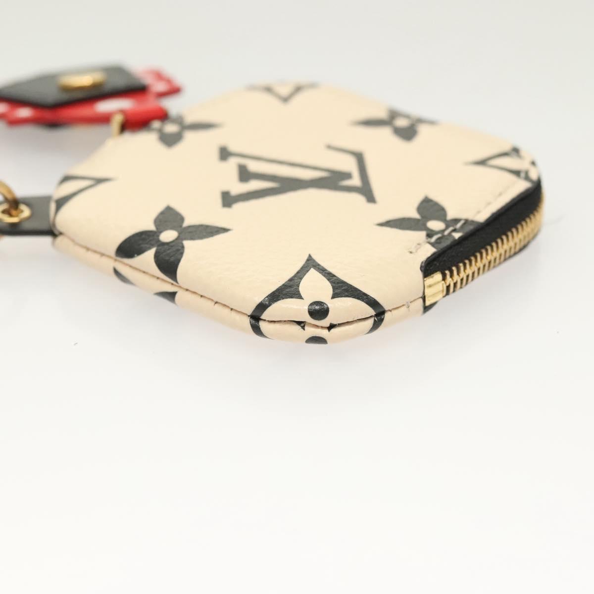 LOUIS VUITTON Monogram Porte Cles Key Holder Beige M69721 LV Auth 115251