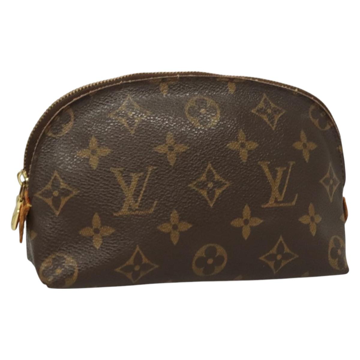 LOUIS VUITTON Monogram Pochette Cosmetic PM Cosmetic Pouch M47515 LV Auth 115256