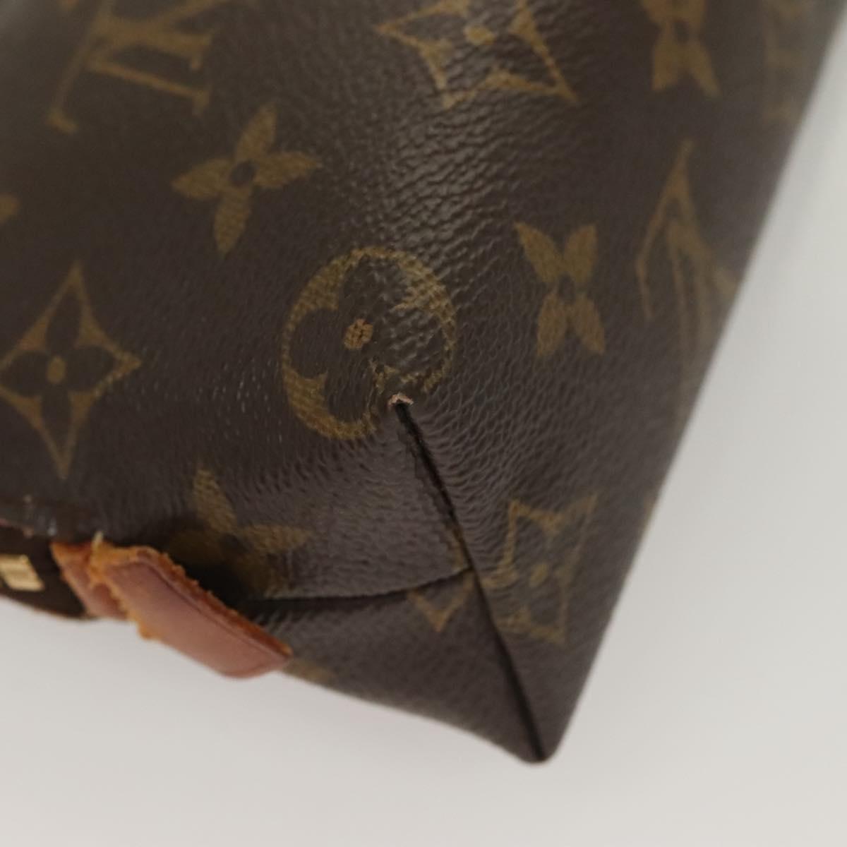 LOUIS VUITTON Monogram Pochette Cosmetic PM Cosmetic Pouch M47515 LV Auth 115256
