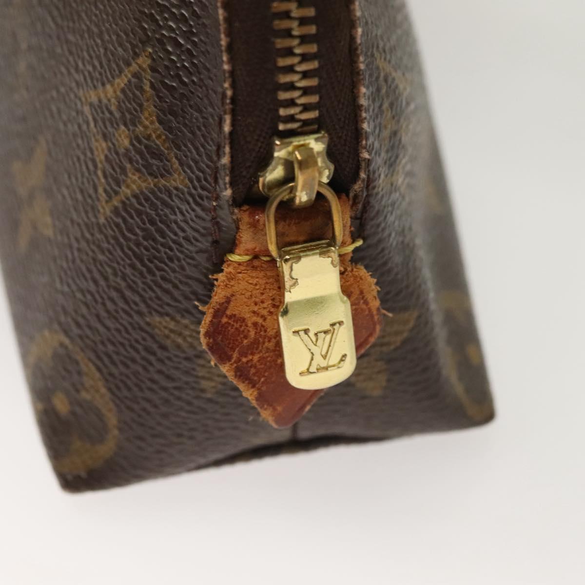 LOUIS VUITTON Monogram Pochette Cosmetic PM Cosmetic Pouch M47515 LV Auth 115256