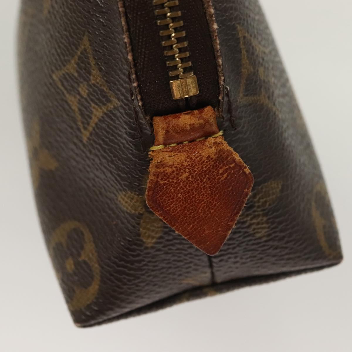 LOUIS VUITTON Monogram Pochette Cosmetic PM Cosmetic Pouch M47515 LV Auth 115256