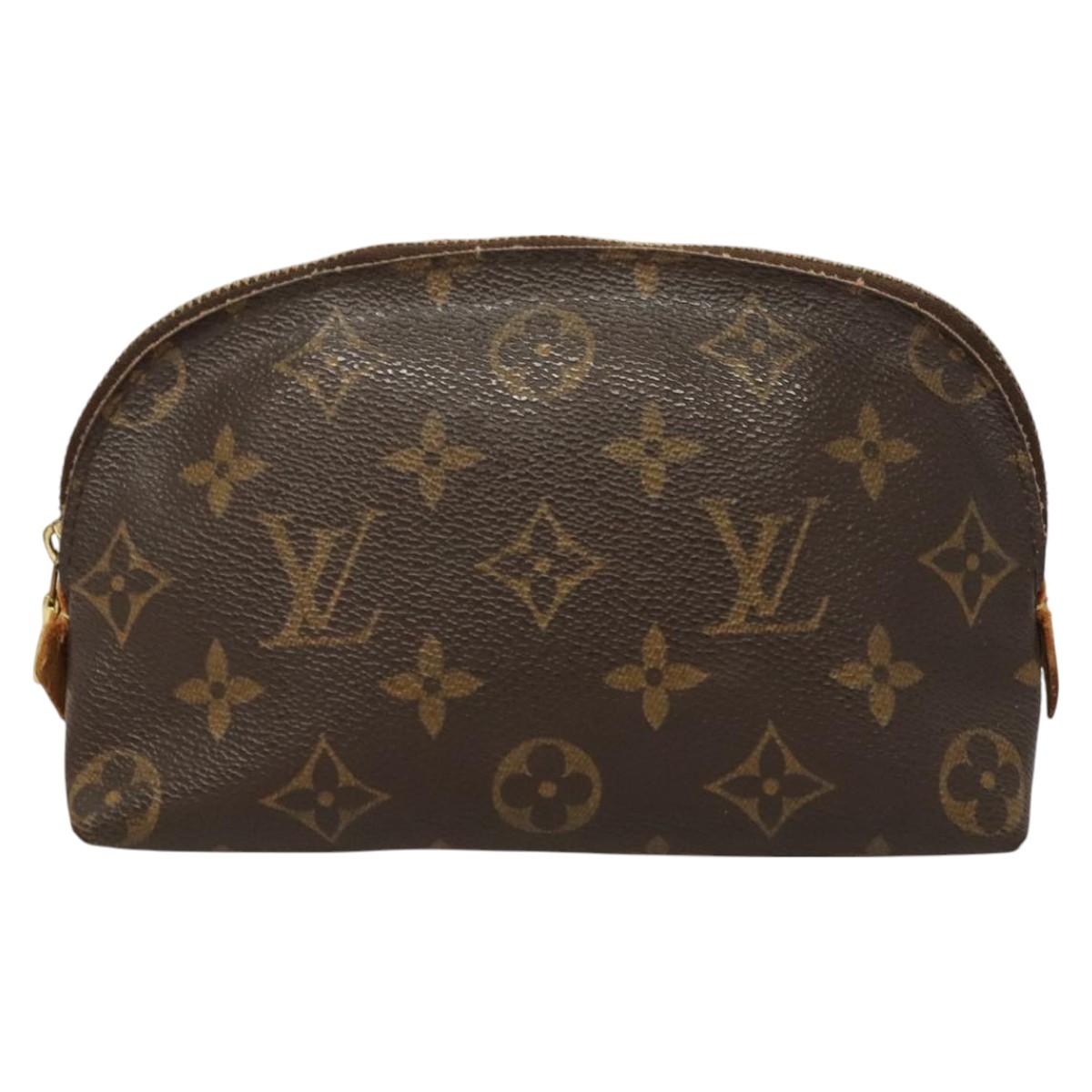 LOUIS VUITTON Monogram Pochette Cosmetic PM Cosmetic Pouch M47515 LV Auth 115256