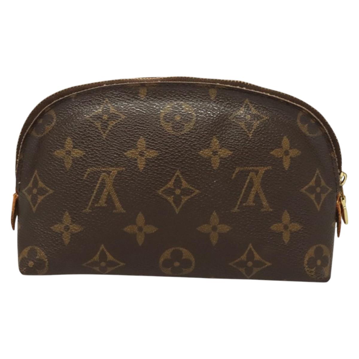 LOUIS VUITTON Monogram Pochette Cosmetic PM Cosmetic Pouch M47515 LV Auth 115256