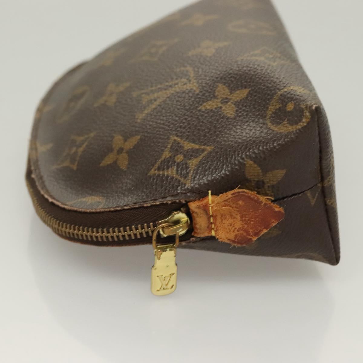 LOUIS VUITTON Monogram Pochette Cosmetic PM Cosmetic Pouch M47515 LV Auth 115256