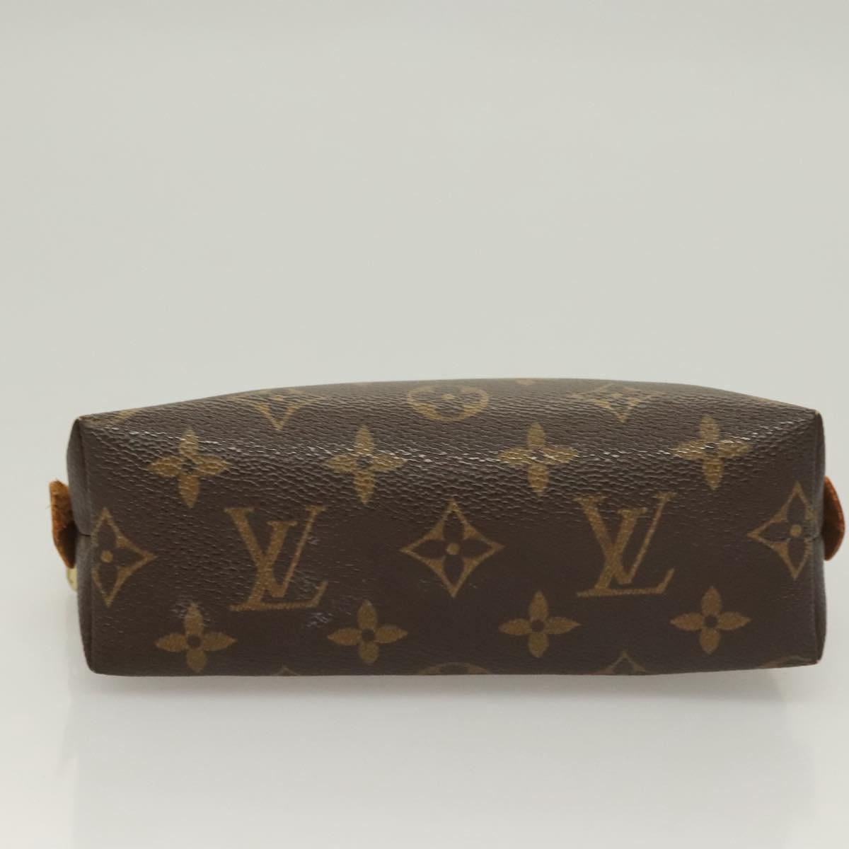 LOUIS VUITTON Monogram Pochette Cosmetic PM Cosmetic Pouch M47515 LV Auth 115256