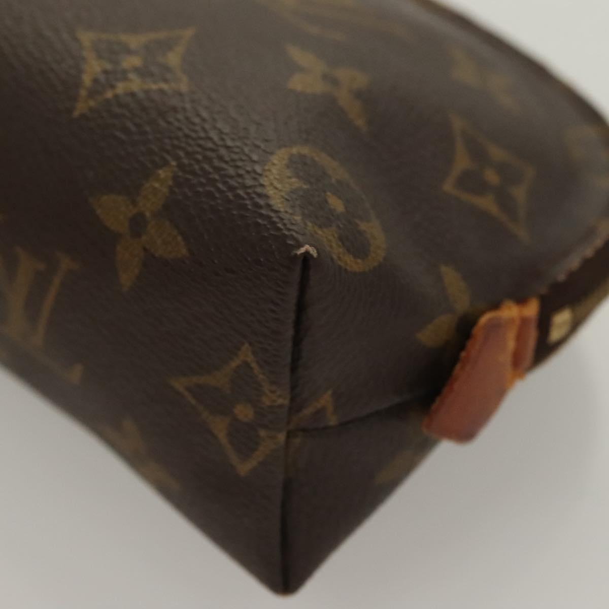 LOUIS VUITTON Monogram Pochette Cosmetic PM Cosmetic Pouch M47515 LV Auth 115256