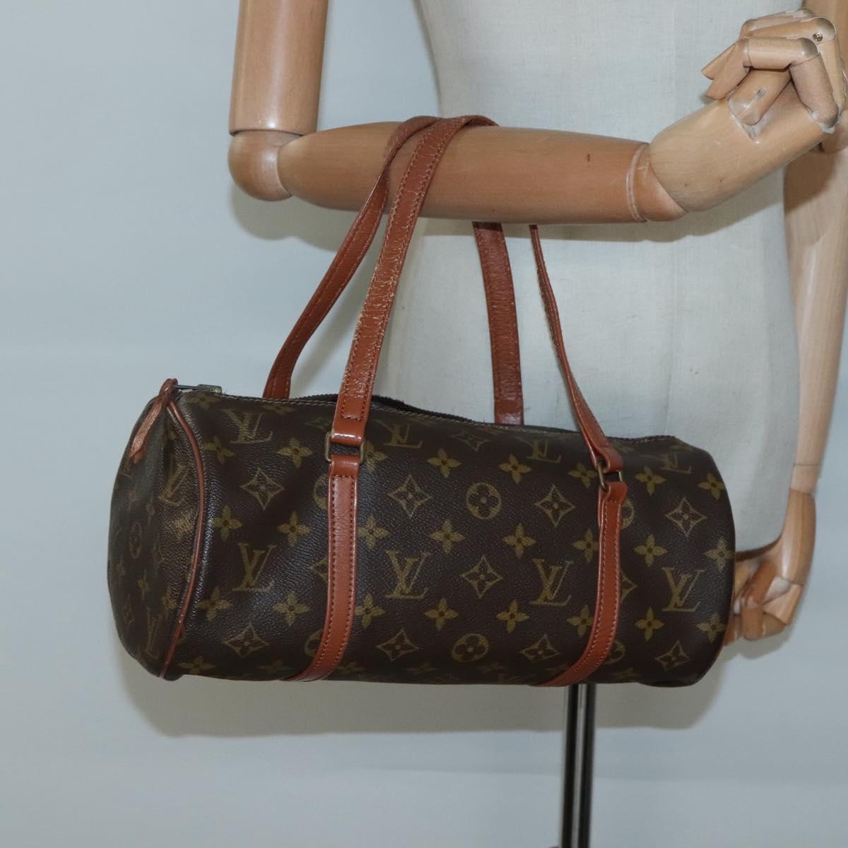LOUIS VUITTON Monogram Papillon 30 Hand Bag M51385 LV Auth 115262