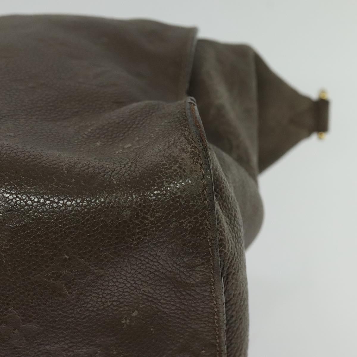 LOUIS VUITTON Monogram Empreinte Lumineuse PM Bag Brown Tail M94170 Auth 115264