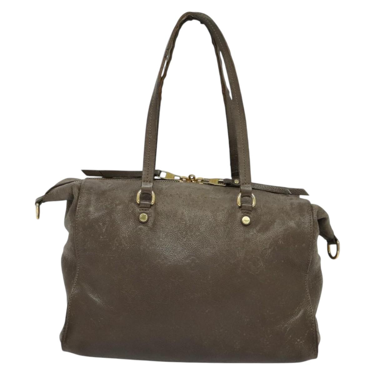 LOUIS VUITTON Monogram Empreinte Lumineuse PM Bag Brown Tail M94170 Auth 115264