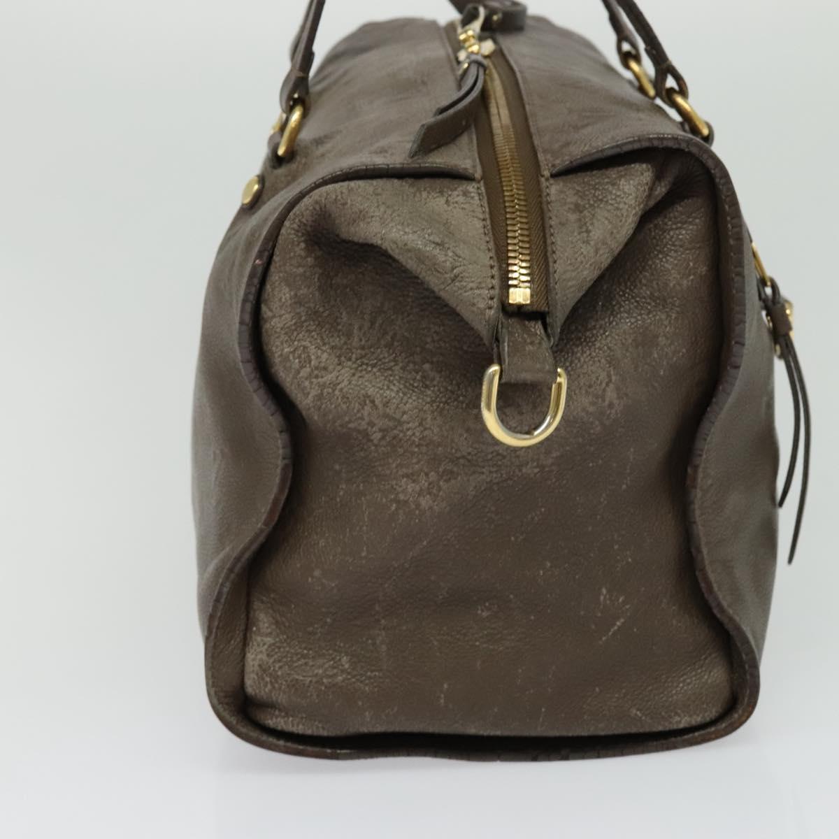 LOUIS VUITTON Monogram Empreinte Lumineuse PM Bag Brown Tail M94170 Auth 115264