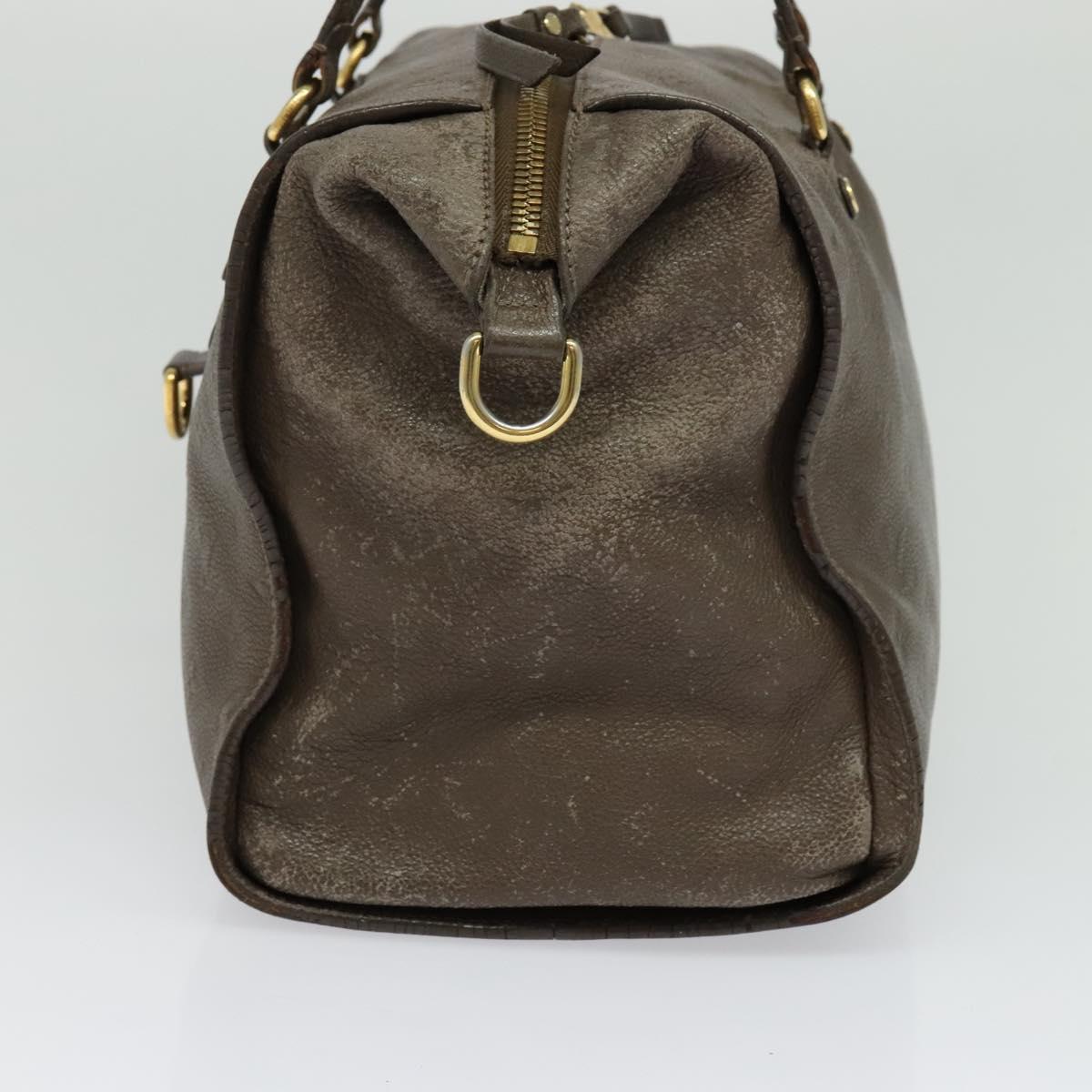 LOUIS VUITTON Monogram Empreinte Lumineuse PM Bag Brown Tail M94170 Auth 115264