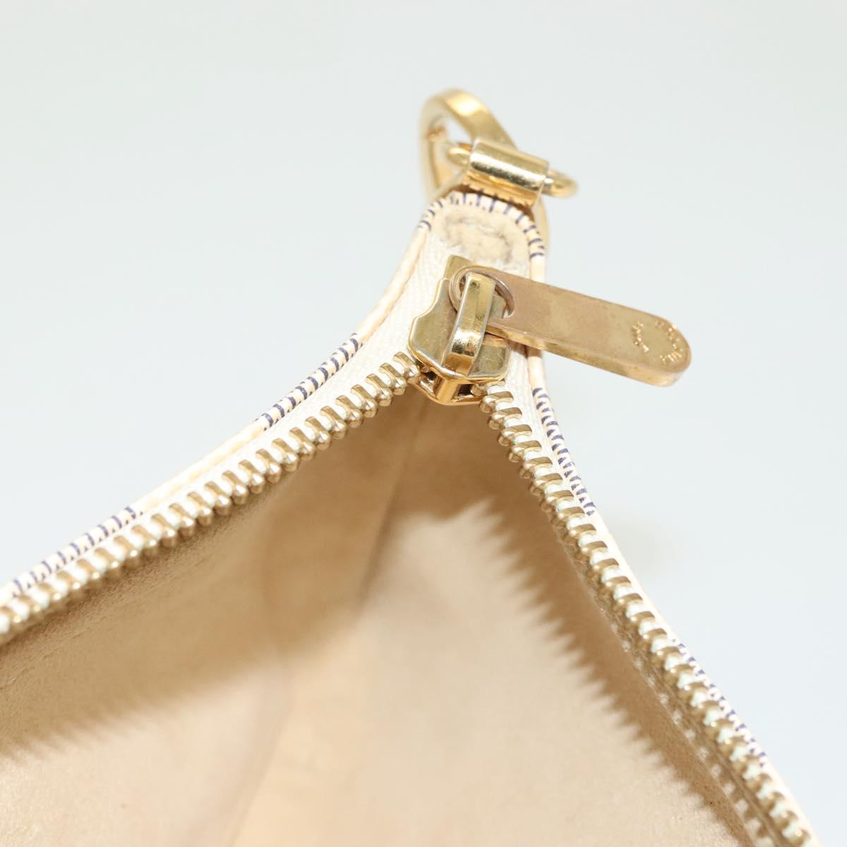 LOUIS VUITTON Damier Azur Pochette Mira MM Accessory Pouch N60027 LV Auth 115265