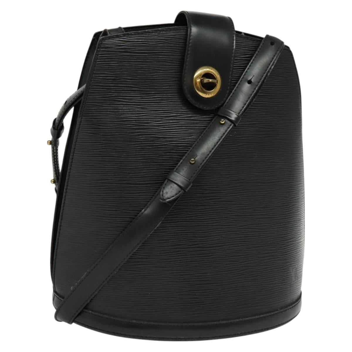 LOUIS VUITTON Epi Cluny Shoulder Bag Black M52252 LV Auth 115278
