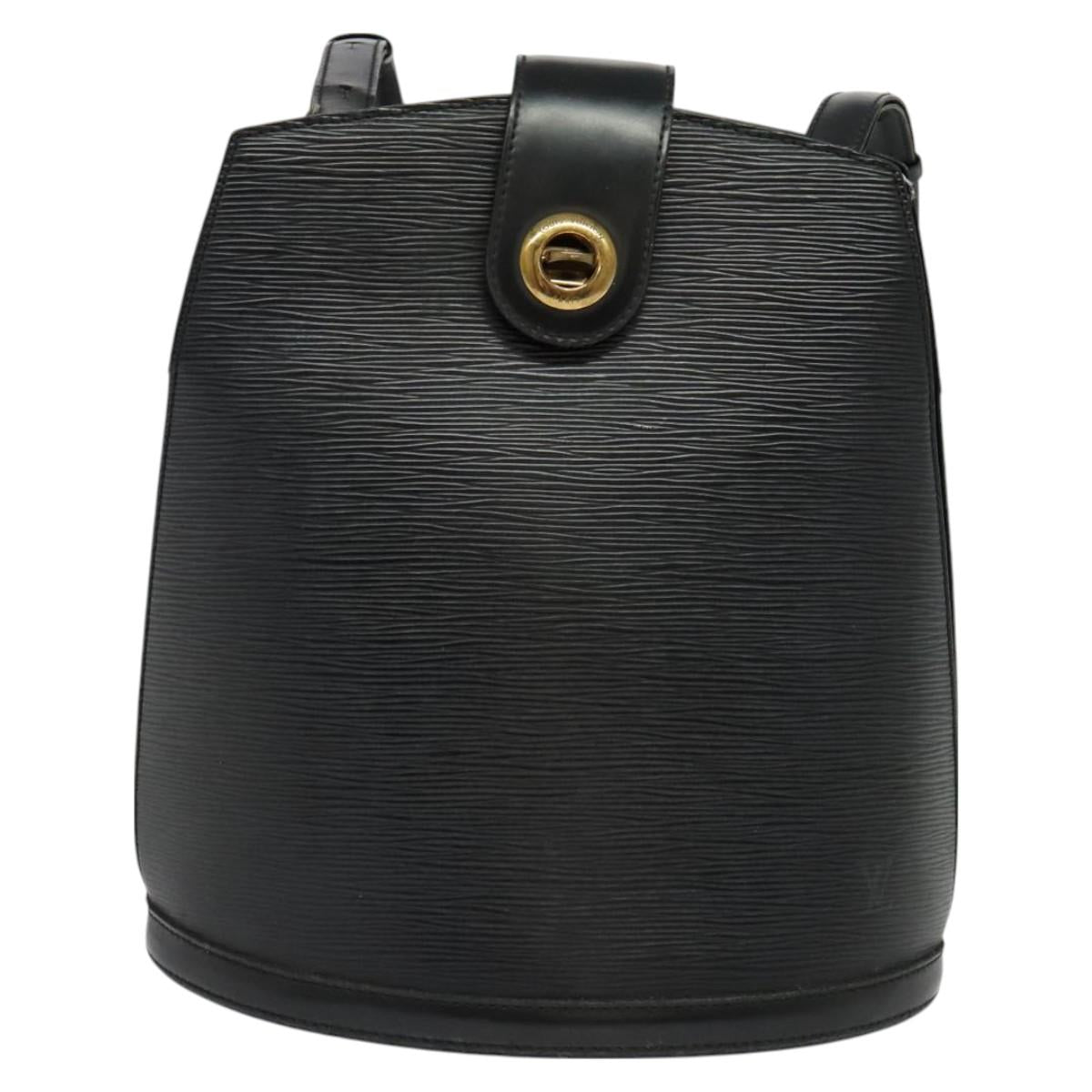 LOUIS VUITTON Epi Cluny Shoulder Bag Black M52252 LV Auth 115278