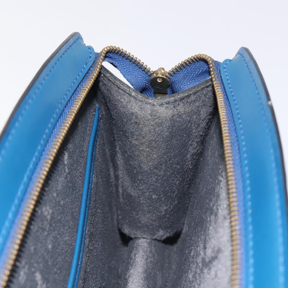 LOUIS VUITTON Epi Trousse Crete Pouch Blue M48405 LV Auth 115282